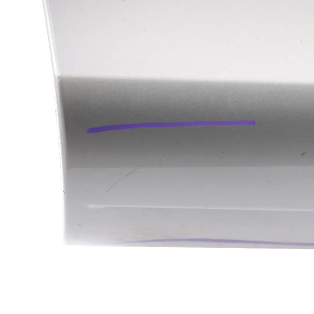 Door Sill Cover Moulding Strip Right O/S Ice Silver - X7W to Audi Q7 4L Rear with Part number 4L0853970F Audi Q7 4L Rear Door Sill Cover Moulding Strip Right O/S Ice Silver - X7W - SKU 4L0853970F-ICS - Part number 4L0853970F