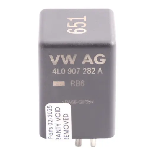 Audi A7 4G Q7 4L 3.0 TDI Glow Plug Pre Heat 651 Relay Unit 9 Pins - SKU 4L0907282A - Part number 4L0907282A