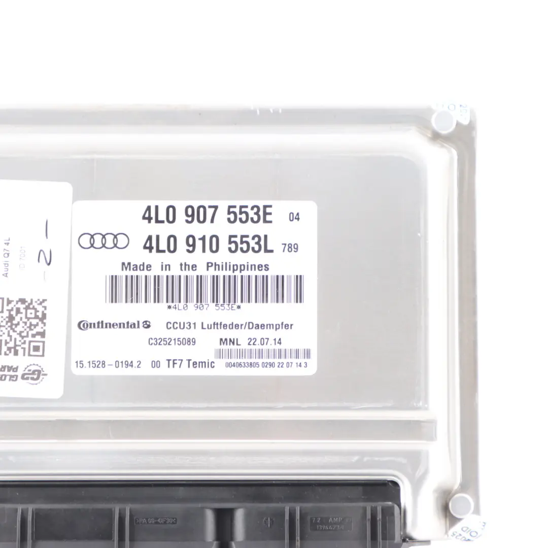 Moduł Sterownik Regulacji Zawieszenia Pneumatycznego do Audi Q7 4L o numerze 4L0907553E Audi Q7 4L Moduł Sterownik Regulacji Zawieszenia Pneumatycznego - SKU 4L0907553E - Numer Części 4L0907553E