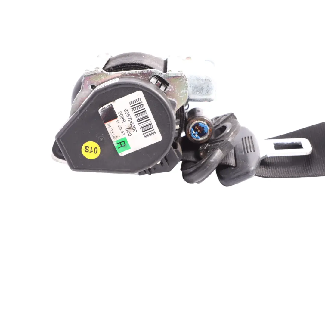 Audi Q7 4L Front Seatbelt Seat Safety Upper Belt Black Right O/S - SKU 4L1857706E - Part number 4L1857706E
