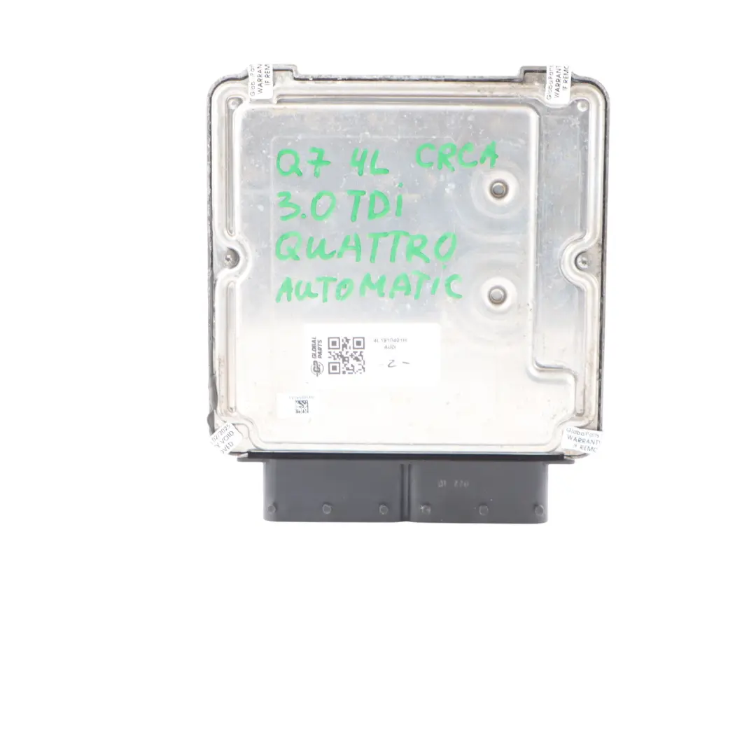 Control Unit Module ECU Automatic to Audi Q7 4L 3.0 TDI Quattro Engine with Part number 4L1910401H Audi Q7 4L 3.0 TDI Quattro Engine Control Unit Module ECU Automatic - SKU 4L1910401H - Part number 4L1910401H