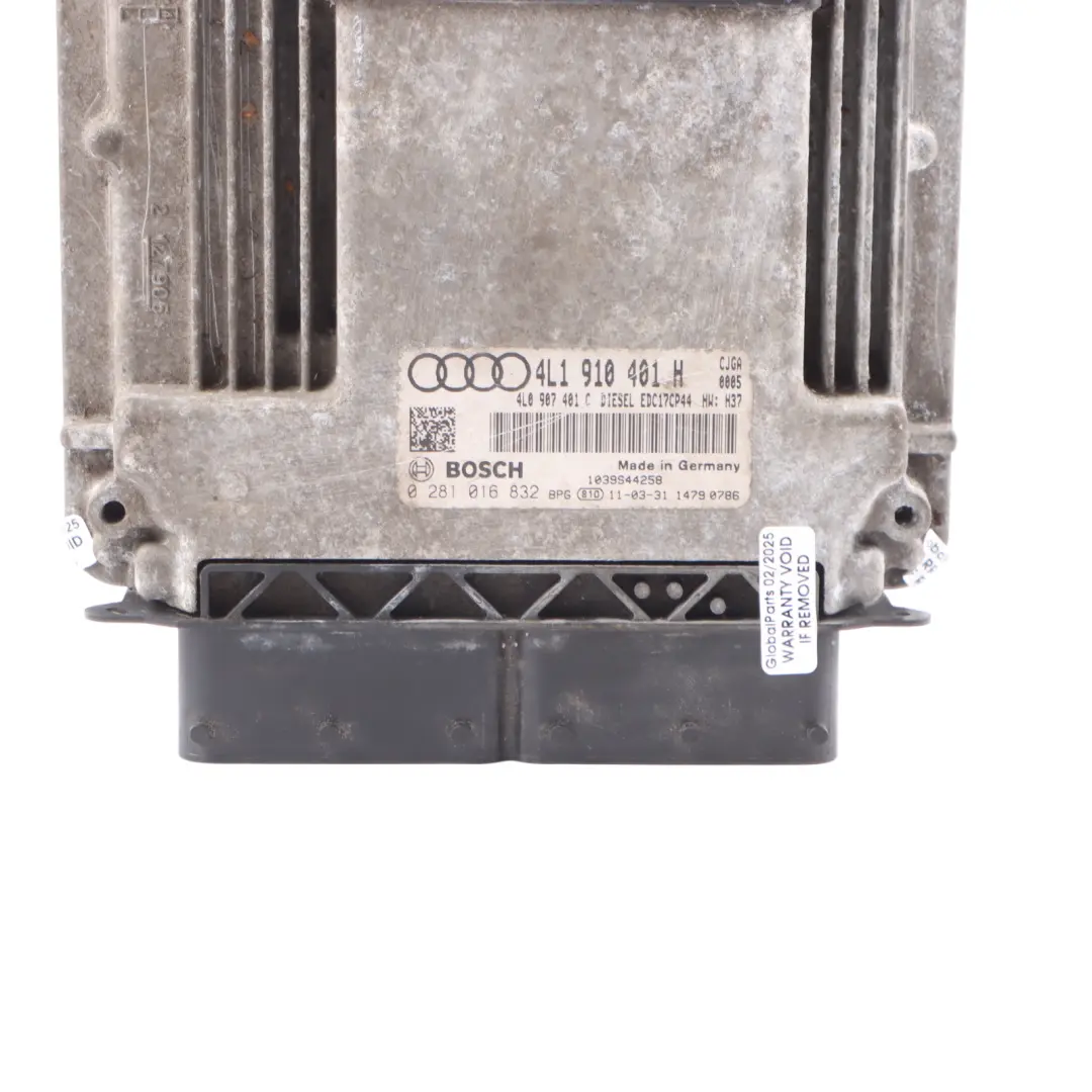 Control Unit Module ECU Automatic to Audi Q7 4L 3.0 TDI Quattro Engine with Part number 4L1910401H Audi Q7 4L 3.0 TDI Quattro Engine Control Unit Module ECU Automatic - SKU 4L1910401H - Part number 4L1910401H