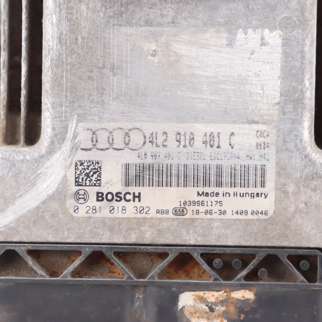 Audi Q7 4L 3.0 TDI CRCA Quattro Engine Control Unit ECU Lock + Key - SKU 4L2910401C-1 - Part number 4L2910401C