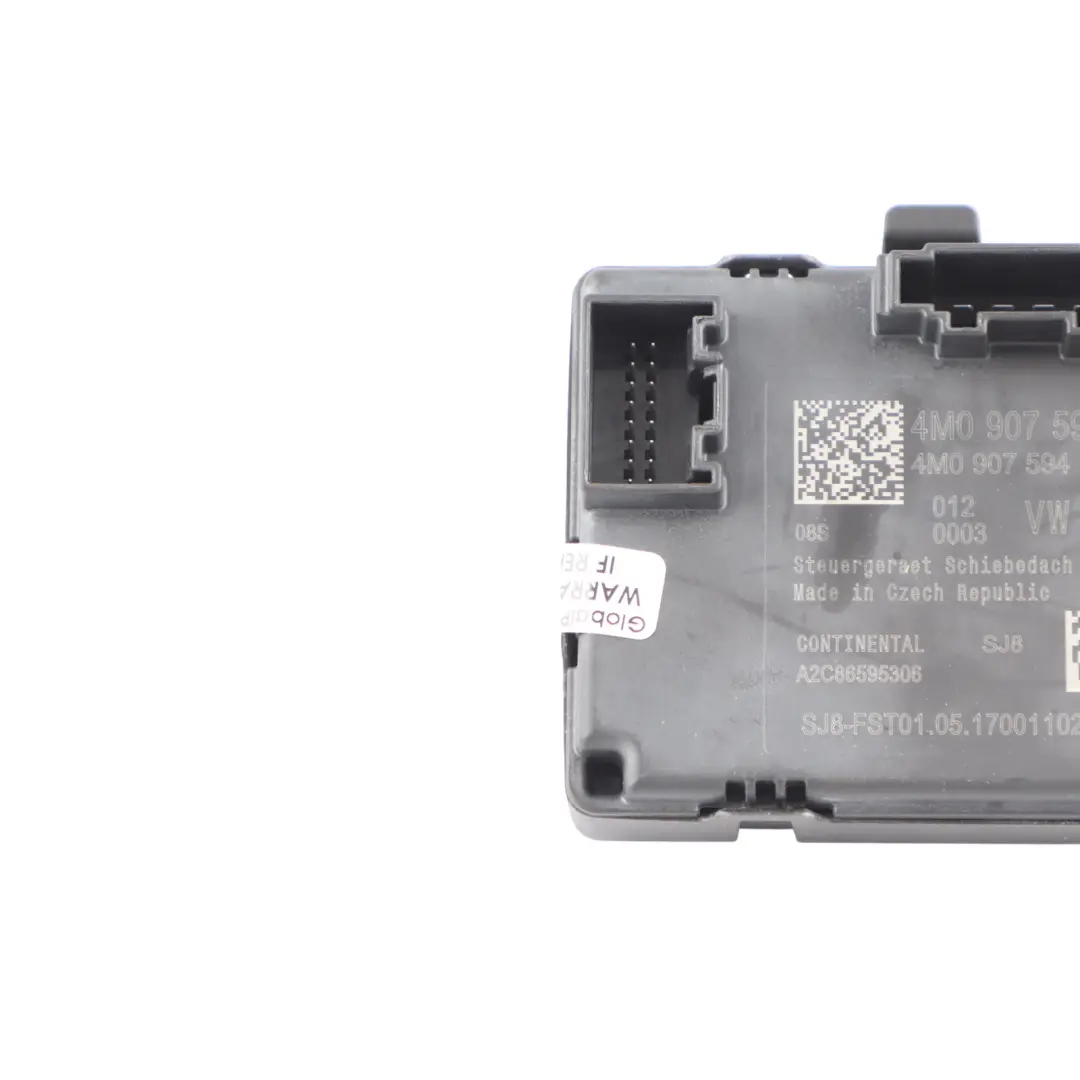 Top Sunroof Opener Control Module Unit ECU to Audi Q5 FY with Part number 4M0907594 Audi Q5 FY Top Sunroof Opener Control Module Unit ECU - SKU 4M0907594 - Part number 4M0907594