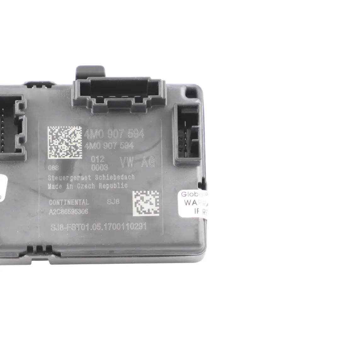 Top Sunroof Opener Control Module Unit ECU to Audi Q5 FY with Part number 4M0907594 Audi Q5 FY Top Sunroof Opener Control Module Unit ECU - SKU 4M0907594 - Part number 4M0907594