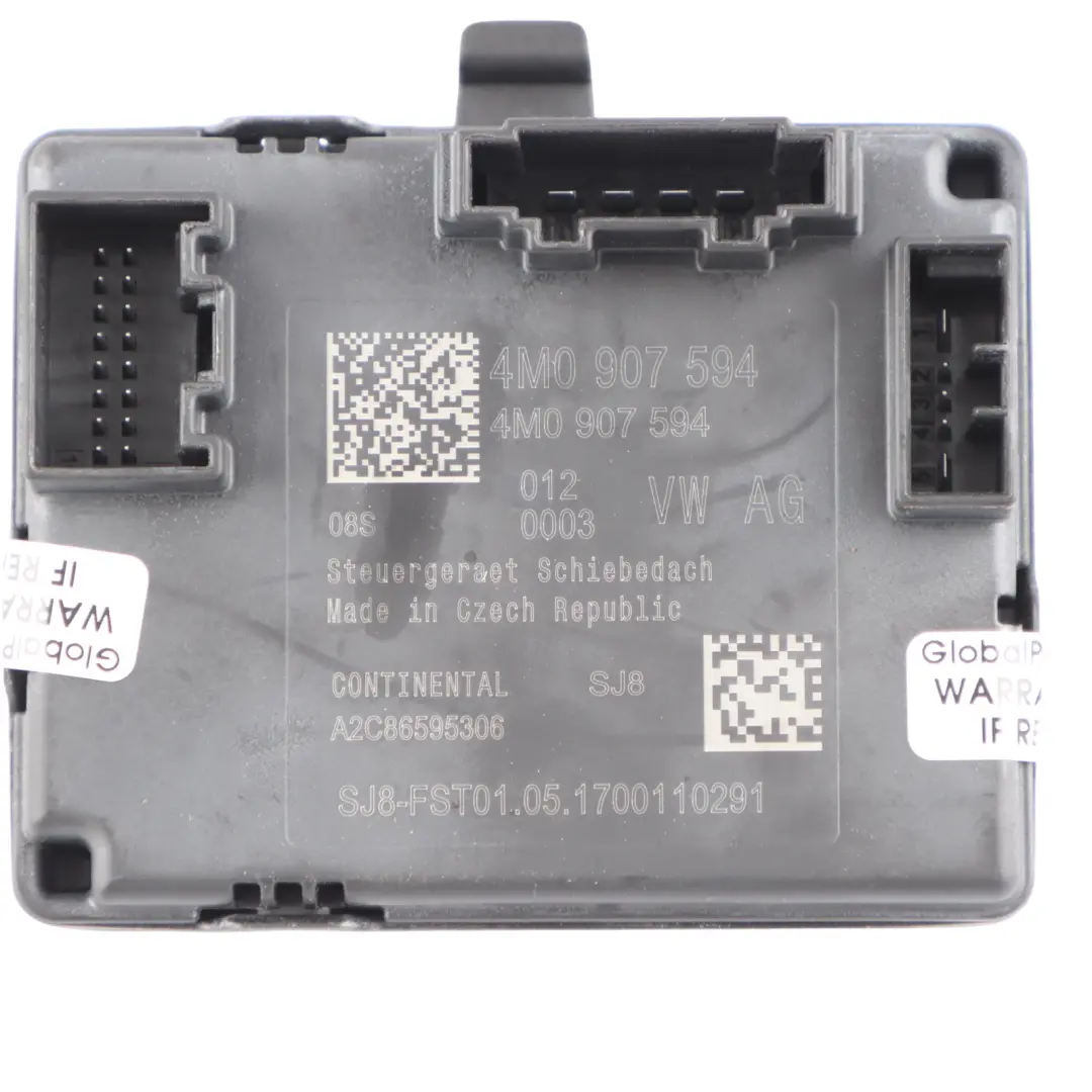 Top Sunroof Opener Control Module Unit ECU to Audi Q5 FY with Part number 4M0907594 Audi Q5 FY Top Sunroof Opener Control Module Unit ECU - SKU 4M0907594 - Part number 4M0907594