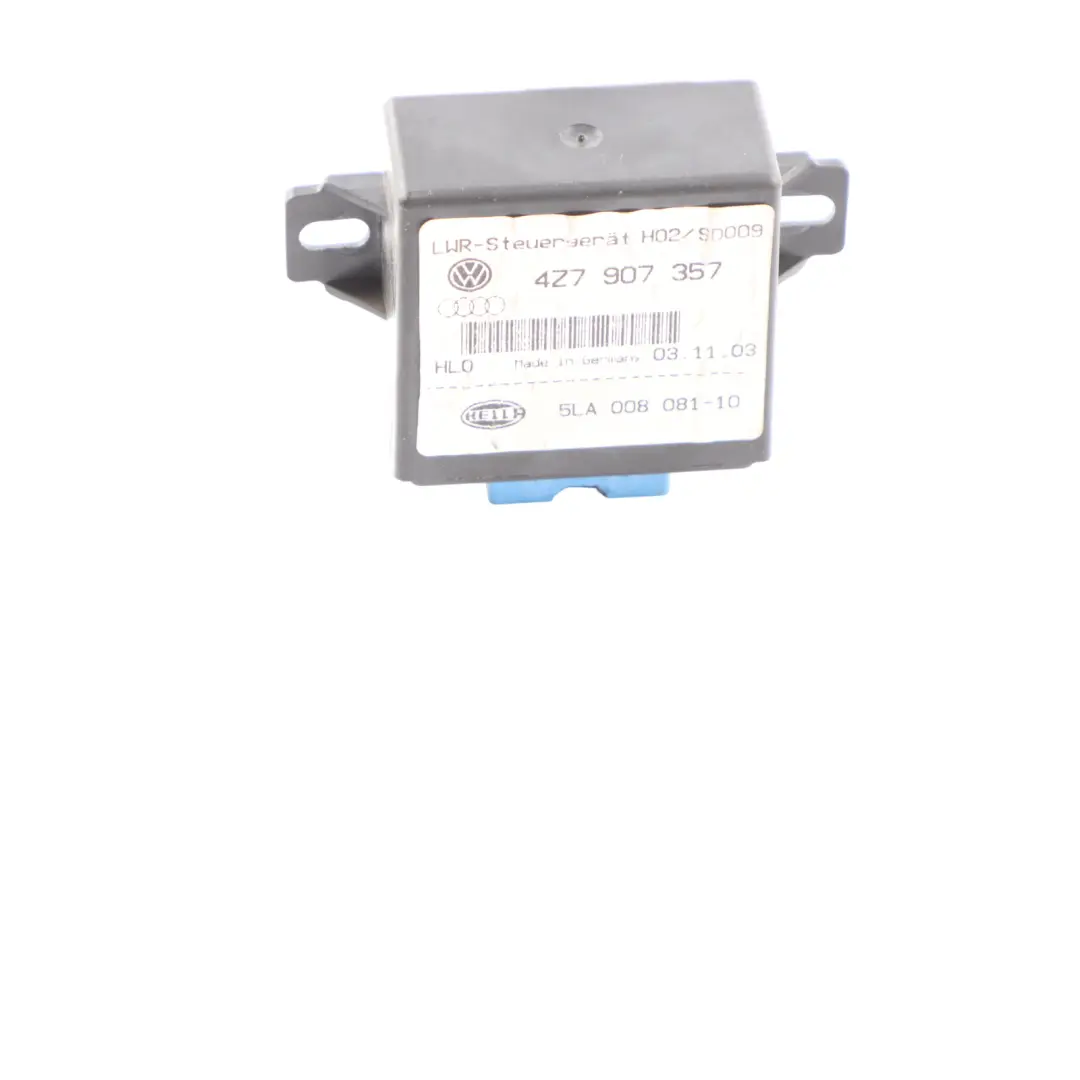 Headlight Headlamp Range Control Unit Module to Audi A4 B6 with Part number 4Z7907357 Audi A4 B6 Headlight Headlamp Range Control Unit Module - SKU 4Z7907357 - Part number 4Z7907357