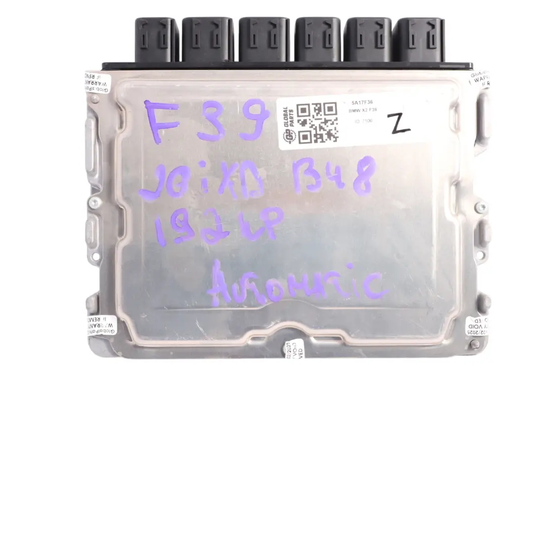 20iXD B48C 192HP Engine Control Unit ECU DME Automatic to X2 F39 with Part number 5A17F36 X2 F39 20iXD B48C 192HP Engine Control Unit ECU DME Automatic - SKU 5A17F36 - Part number 5A17F36