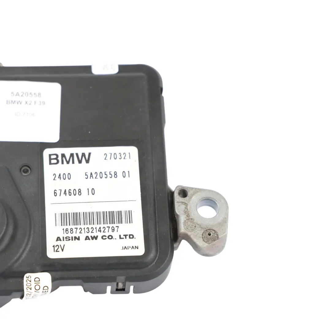 Caja Cambios Automática Módulo Control ECU Unidad EGS para BMW X2 F39 F45 F46 con número de pieza 5A20558 BMW X2 F39 F45 F46 Caja Cambios Automática Módulo Control ECU Unidad EGS - SKU 5A20558 - Número de pieza 5A20558