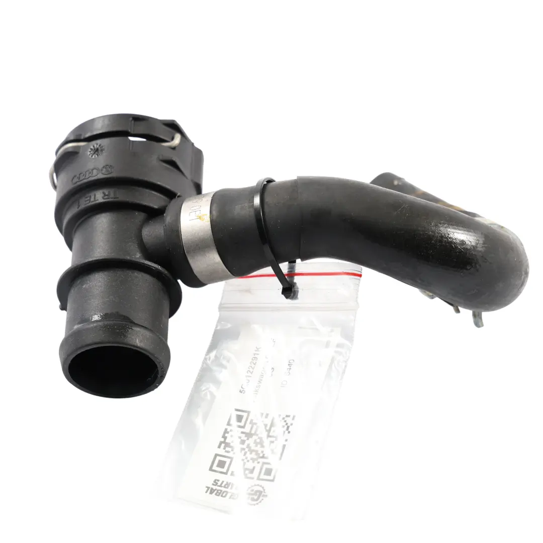 VW Volkswagen Golf 5G 2.0 TFSI CHHA Flangia Liquido Di Raffreddamento - SKU 5Q0122291K - Numero di parte 5Q0122291K
