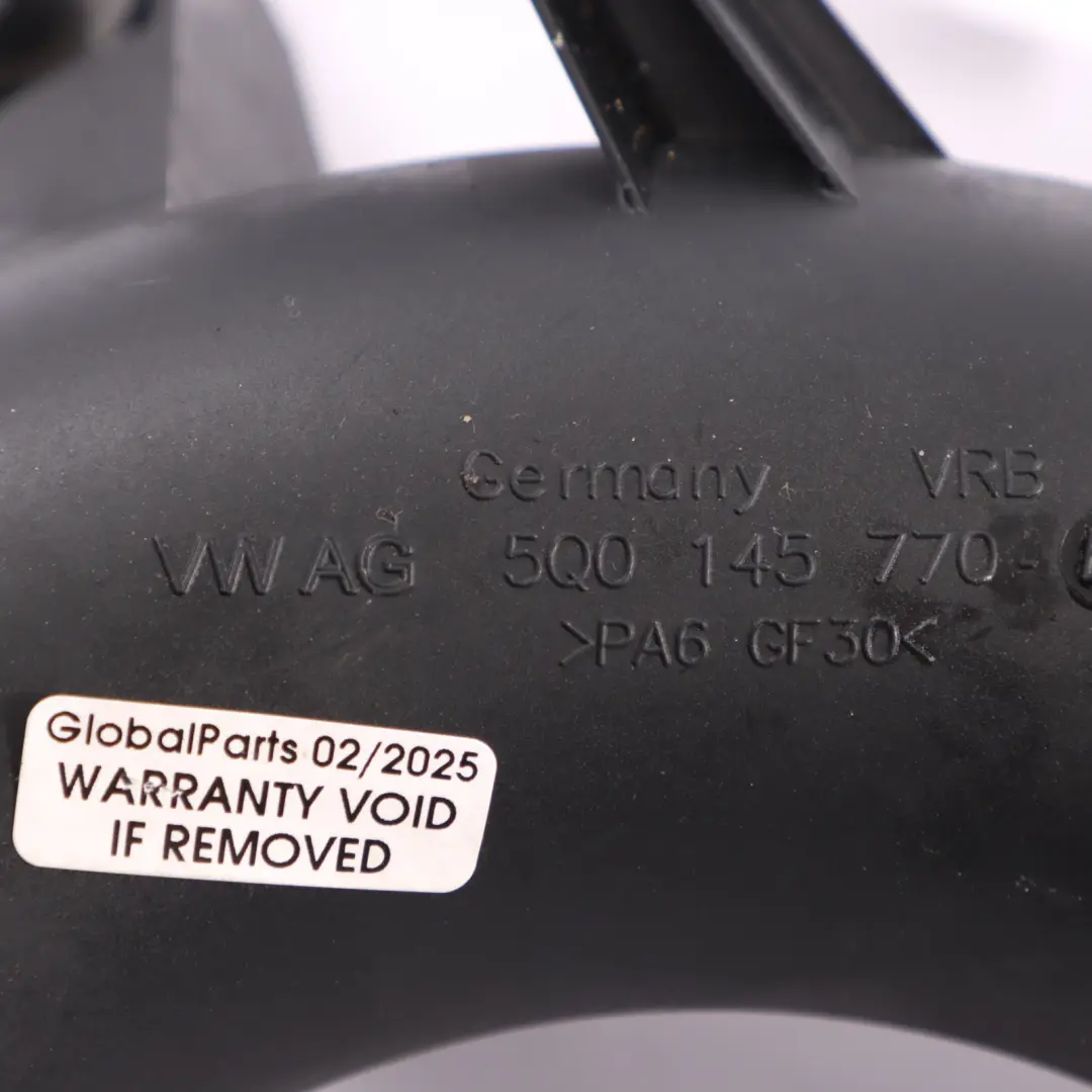 Conduite Tuyau D'Admission D'Air Suralimentation Échangeur Audi S3 8V pour à propos du numéro de pièce 5Q0145770B Conduite Tuyau D'Admission D'Air Suralimentation Échangeur Audi S3 8V - SKU 5Q0145770B - Numéro de pièce 5Q0145770B