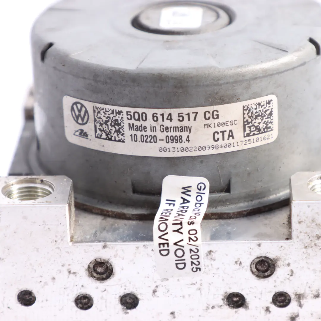 Audi A3 8V VW Golf MK7 ABS Bomba Modulador Unidad De Control Módulo - SKU 5Q0614517CG - Número de pieza 5Q0614517CG