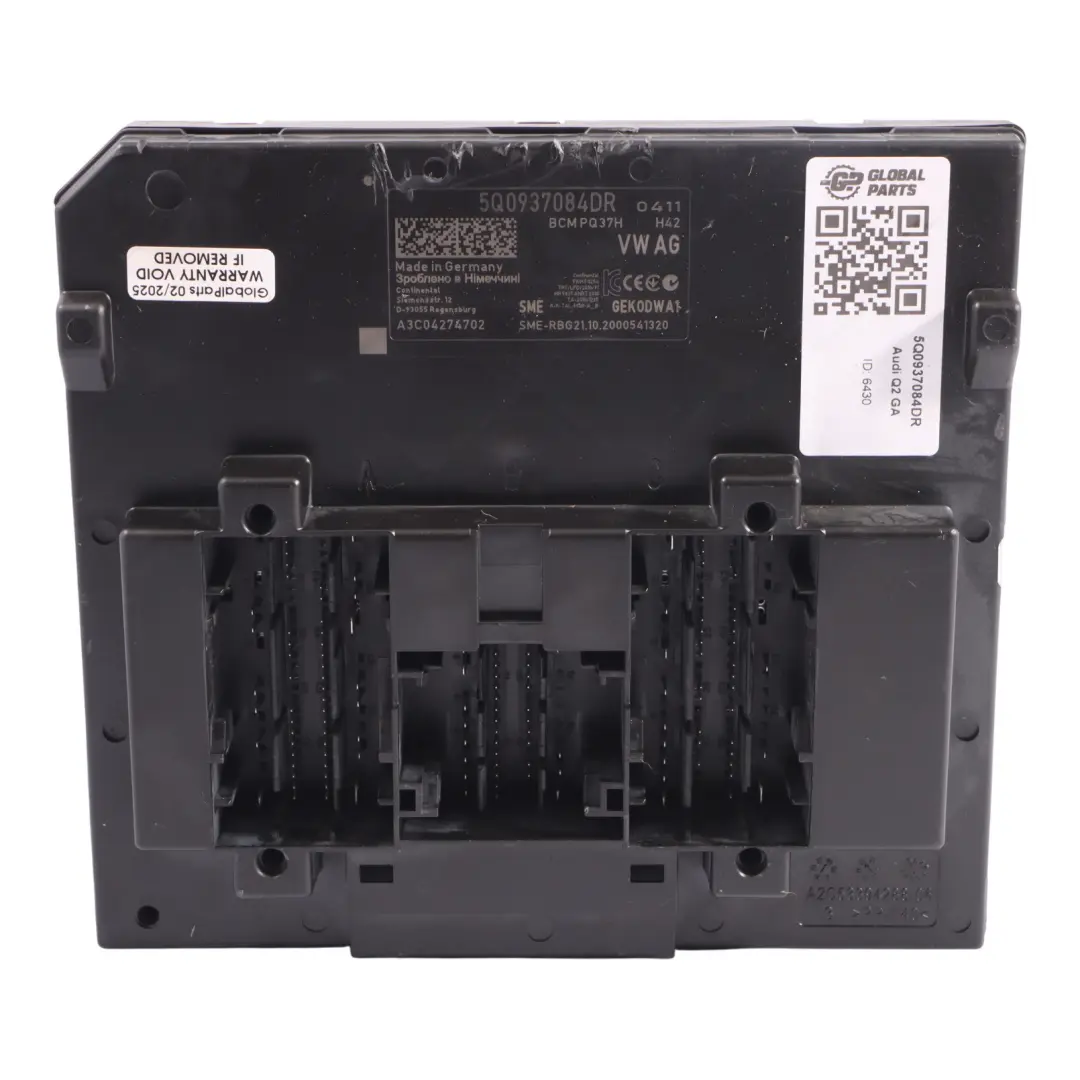 Audi Q2 GA Body Control Comfort Unit Module BCM Unit ECU - SKU 5Q0937084DR - Part number 5Q0937084DR