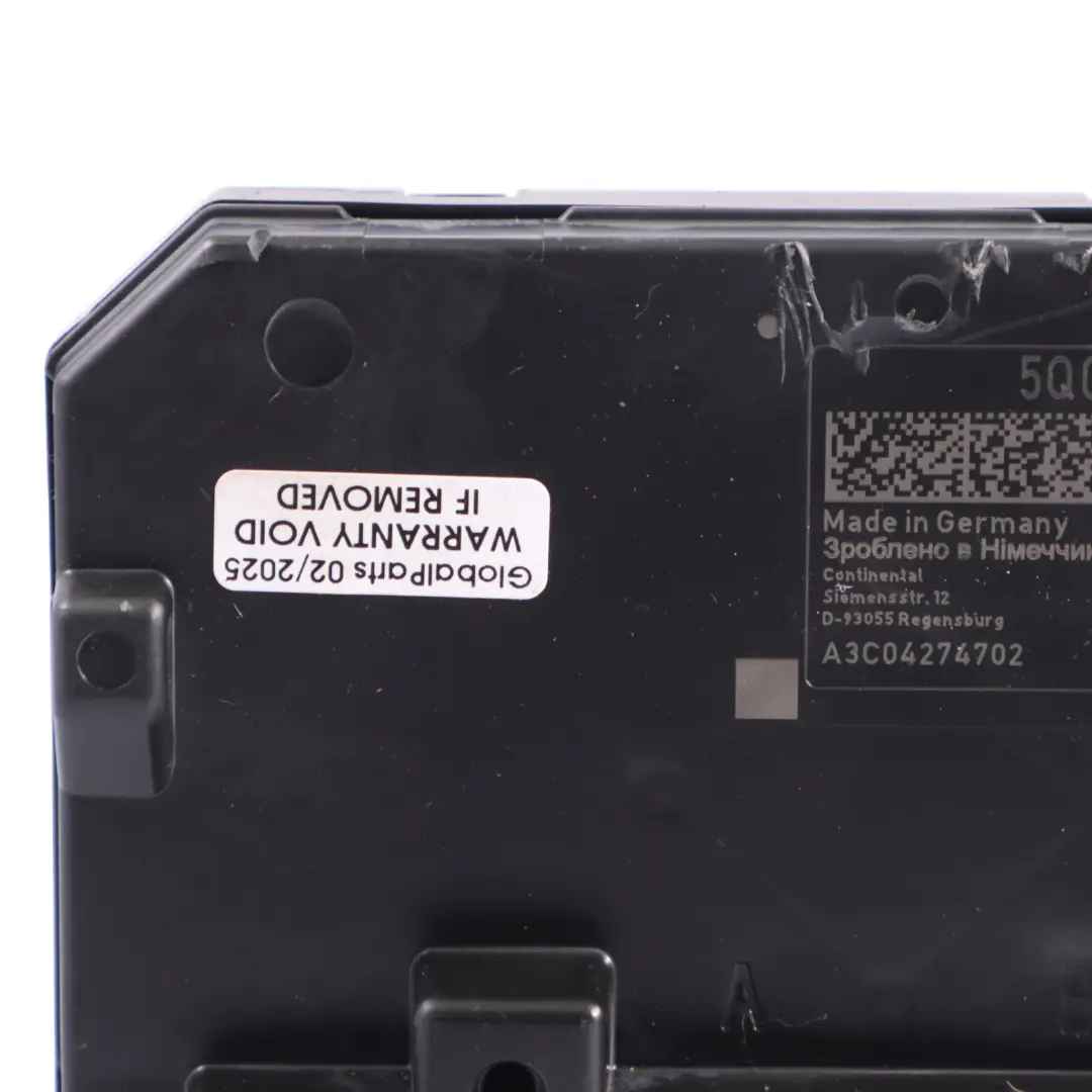 Audi Q2 GA Body Control Comfort Unit Module BCM Unit ECU - SKU 5Q0937084DR - Part number 5Q0937084DR