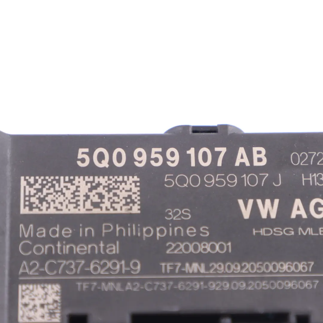 Boot Trunk Lid Tailgate Control Unit Module to Audi Q2 GA Q3 F3 Rear with Part number 5Q0959107AB Audi Q2 GA Q3 F3 Rear Boot Trunk Lid Tailgate Control Unit Module - SKU 5Q0959107AB - Part number 5Q0959107AB