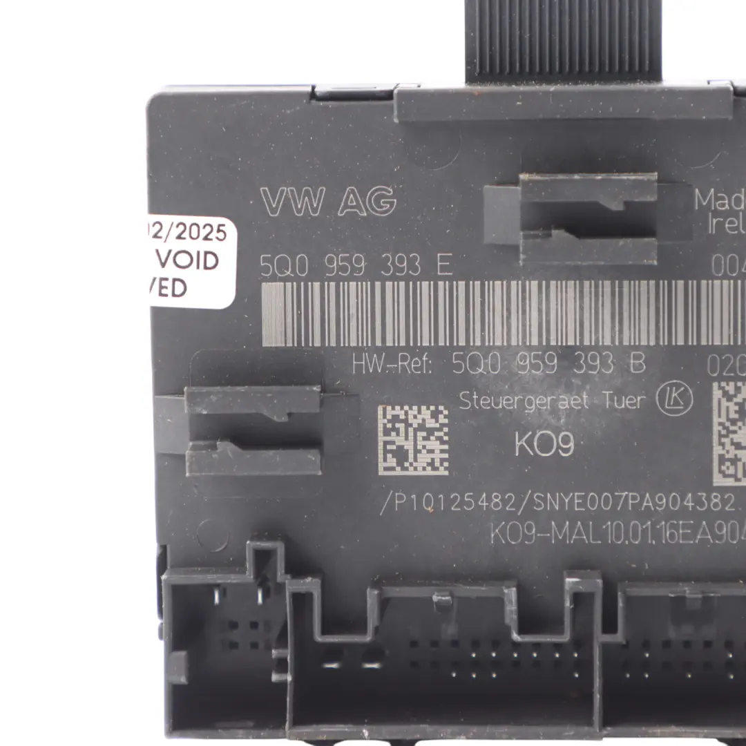 Module De Commande De Porte Avant Droite Audi A3 8V - SKU 5Q0959393B - Numéro de pièce 5Q0959393B