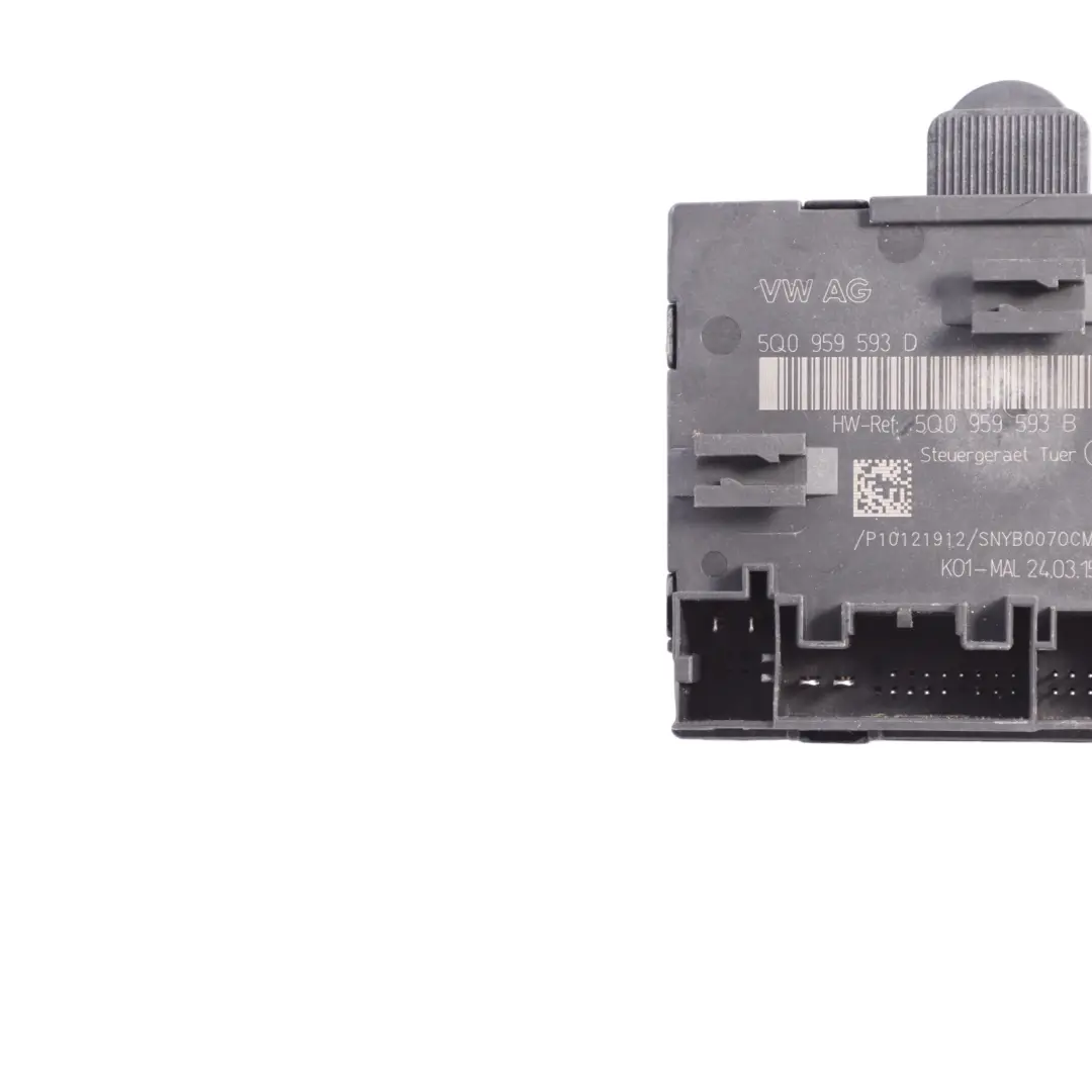 Módulo Puerta Control Delantera Derecha Lado ECU para Audi TT FV A3 8V con número de pieza 5Q0959593D Audi TT FV A3 8V Módulo Puerta Control Delantera Derecha Lado ECU - SKU 5Q0959593D - Número de pieza 5Q0959593D