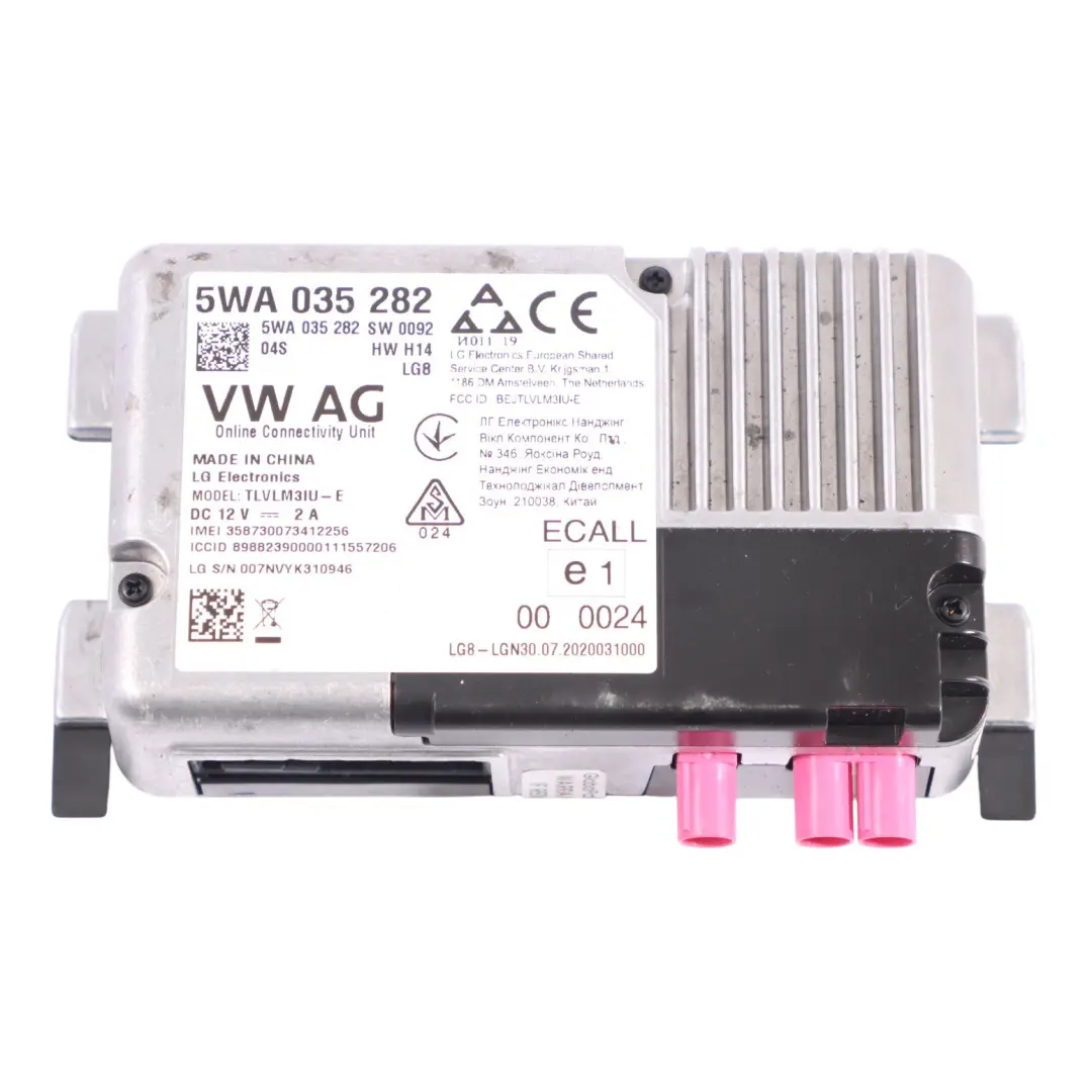 Audi Q2 GA Online Services Control Module ECU Control Unit - SKU 5WA035282 - Part number 5WA035282