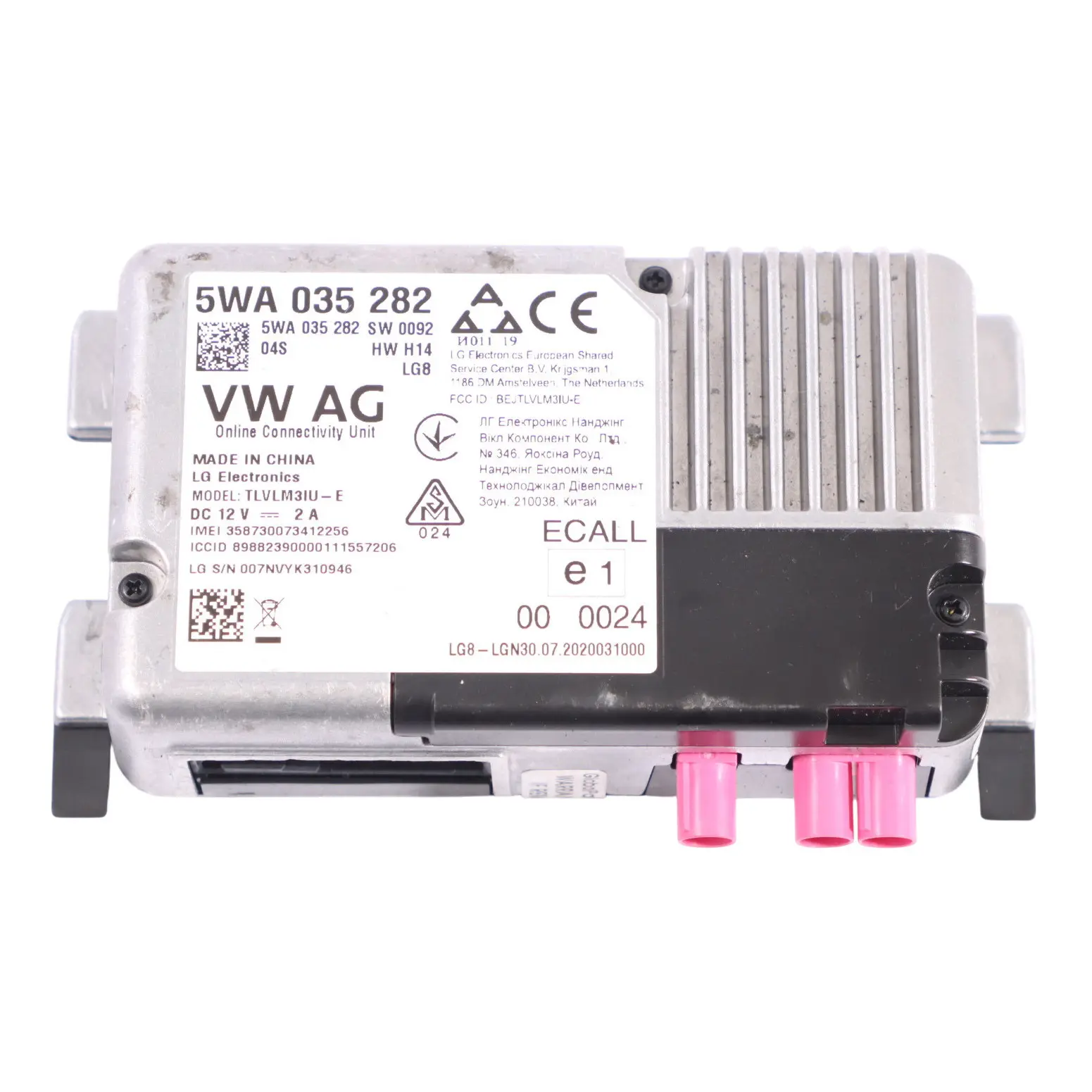 Audi Q2 GA Online Services Control Module ECU Control Unit 5WA035282