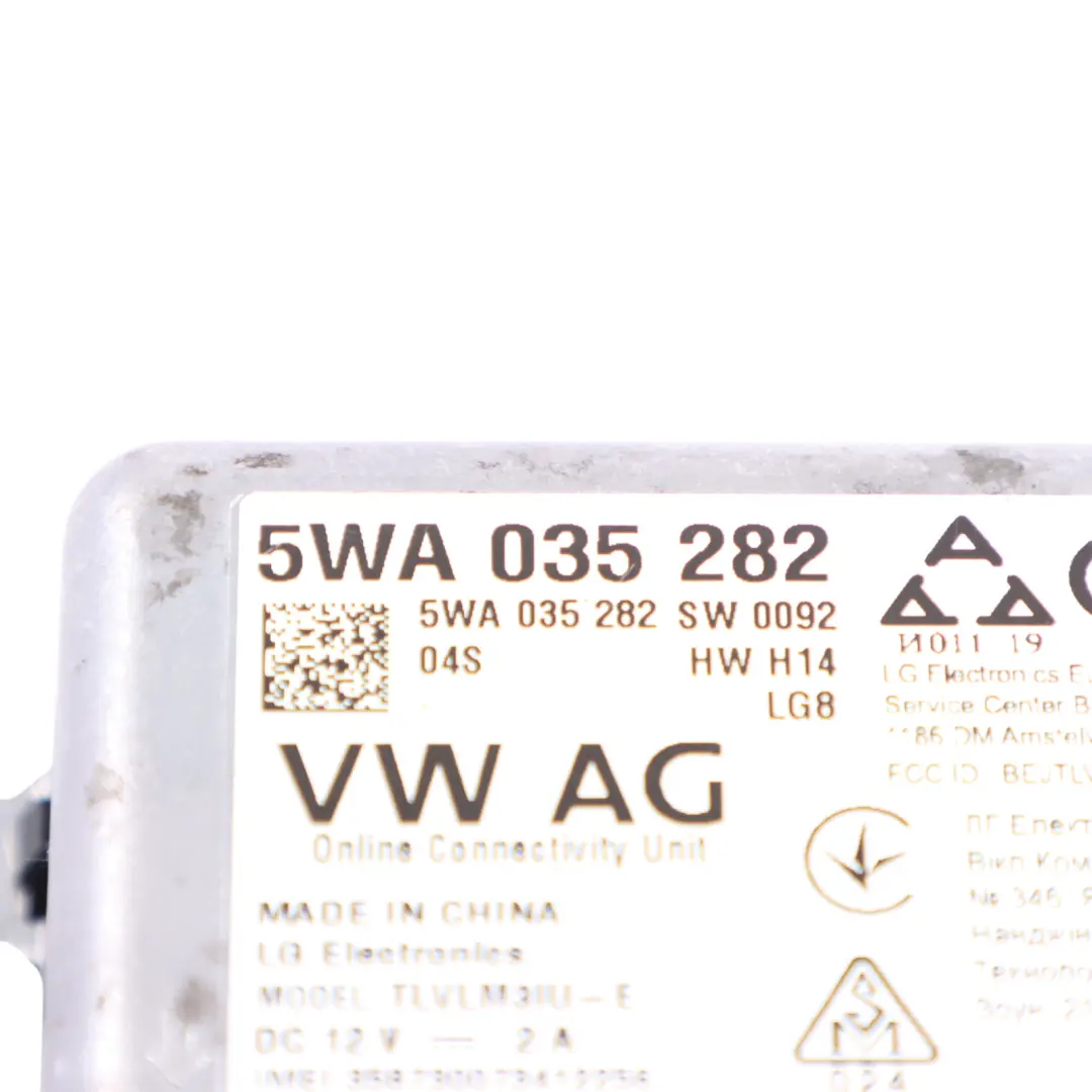 Moduł Sterownik Komputer Usług Online ECU do Audi Q2 GA o numerze 5WA035282 Audi Q2 GA Moduł Sterownik Komputer Usług Online ECU - SKU 5WA035282 - Numer Części 5WA035282