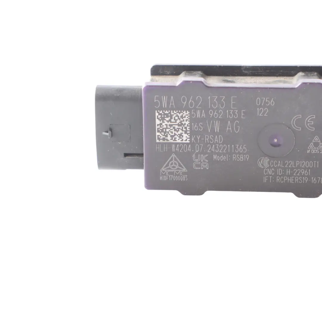  Módulo De Entrada Sin Llave Volkswagen Golf 5G Antena Aérea - SKU 5WA962133E - Número de pieza 5WA962133E