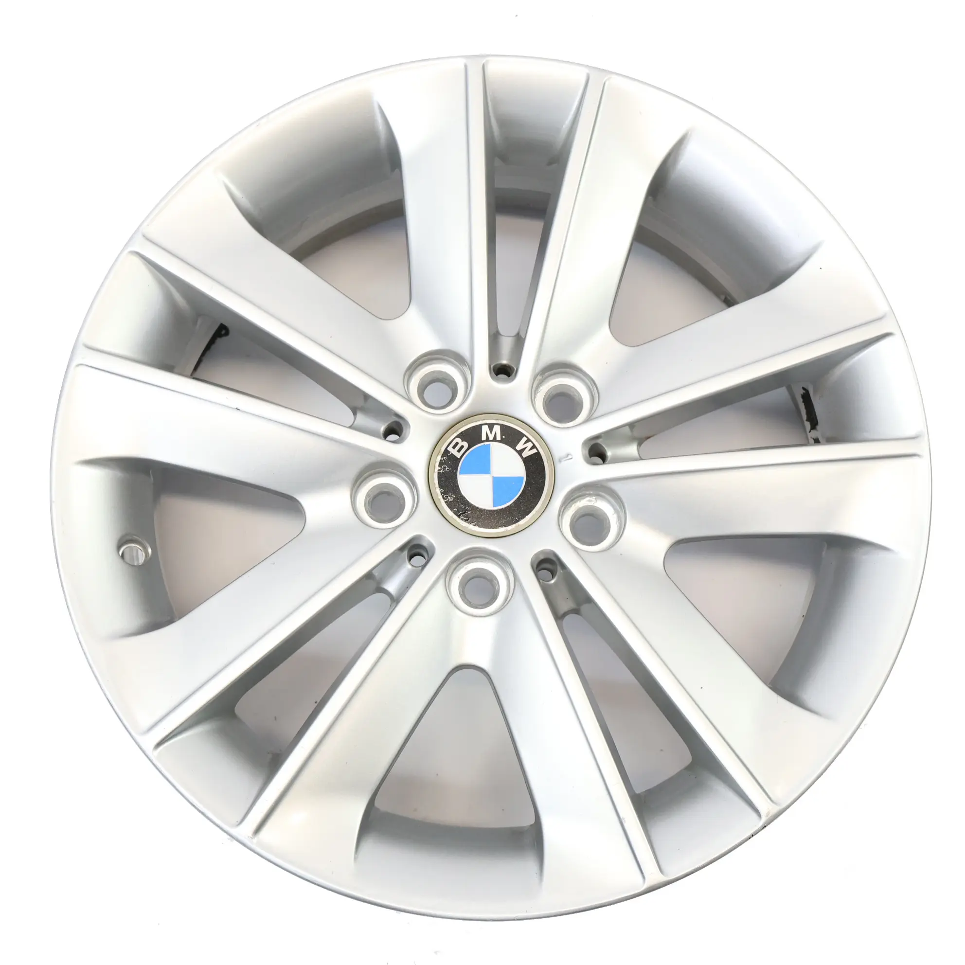 BMW E81 E87 Argento Cerchio in lega 17" V-Spoke 141 ET:47 7J 6762888 6775621