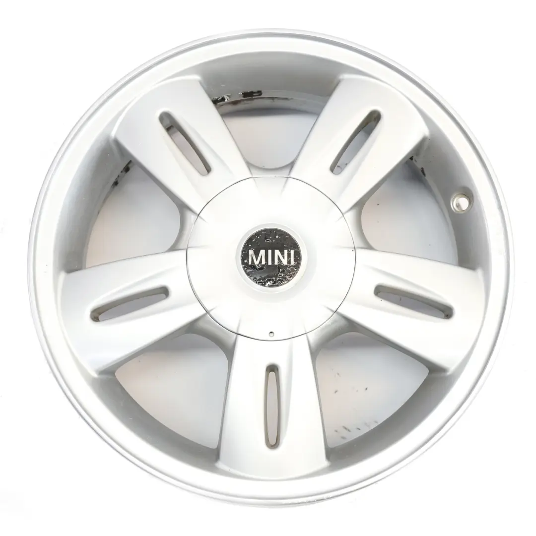 Mini One R50 R52 Llanta De aleacion plateada 15" 5,5J ET:45 5 Star Rocket 93 - SKU 6763295-3 - Número de pieza 6763295