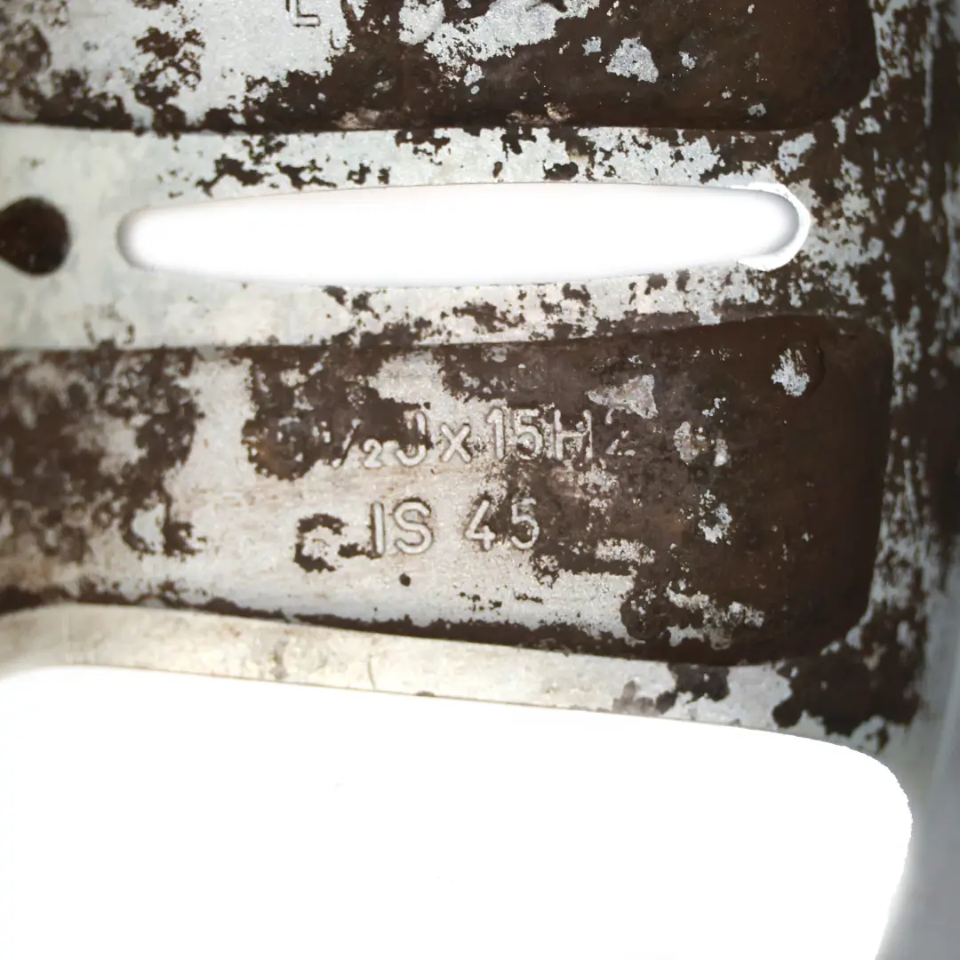 Alloy Rim 15" 5,5J ET:45 5 Star Rocket 93 to Mini Cooper One R50 R52 Silver Wheel with Part number 6763295 Mini Cooper One R50 R52 Silver Wheel Alloy Rim 15" 5,5J ET:45 5 Star Rocket 93 - SKU 6763295-3 - Part number 6763295