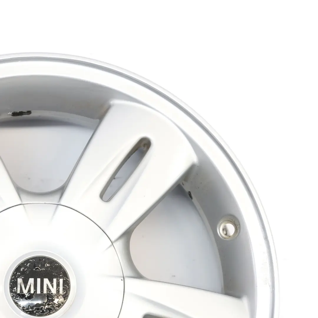 Mini Cooper One R50 R52 Argento Cerchio in lega 15" 5,5J ET:45 5 Star Rocket 93 - SKU 6763295-3 - Numero di parte 6763295