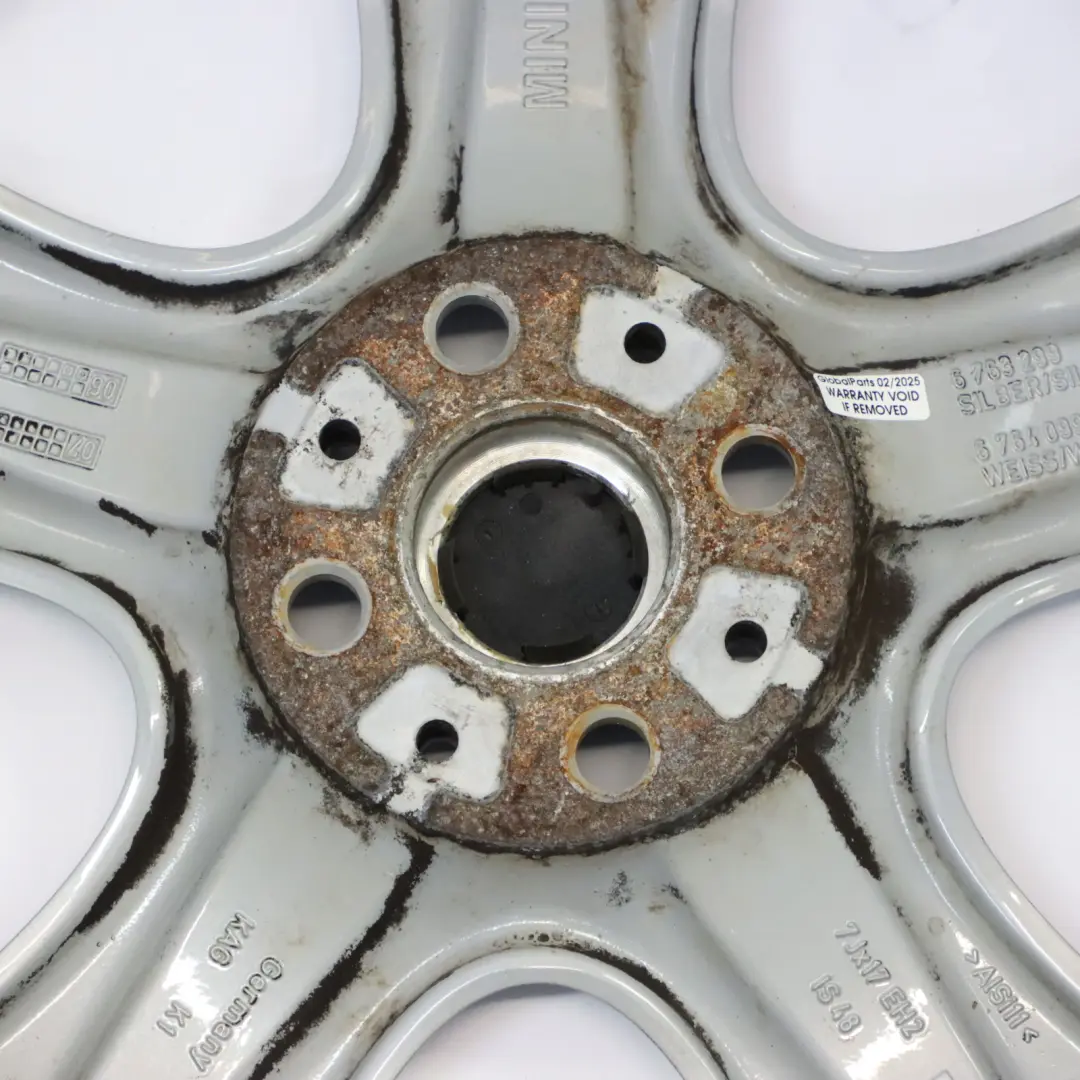 Argent Jantes Alu 17" 7J ET:48 5 Star Balle pour Mini Cooper One R50 R52 R53 à propos du numéro de pièce 6763299 Mini Cooper One R50 R52 R53 Argent Jantes Alu 17" 7J ET:48 5 Star Balle - SKU 6763299-4 - Numéro de pièce 6763299