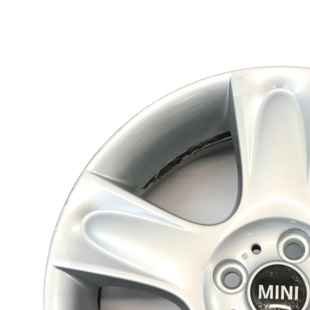 Mini Cooper One R50 R52 R53 Silber Alu Felge 17" 7J ET:48 5 Star Bullet 91 - SKU 6763299-4 - Teilenummer 6763299