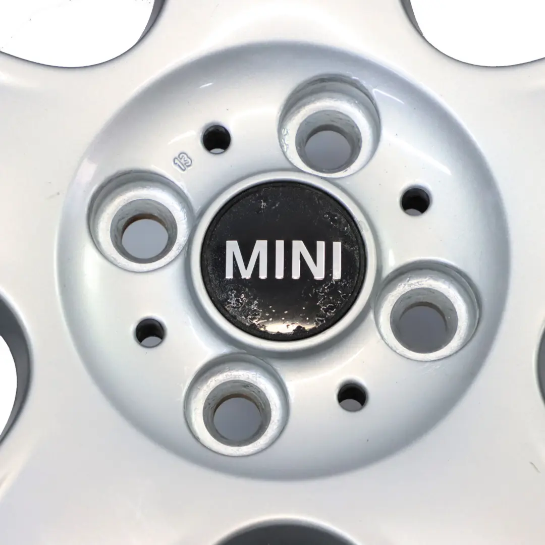 Argento Cerchio in lega 17" 7J ET:48 5-Star 91 per Mini Cooper One R50 R52 R53 con numero di parte 6763299 Mini Cooper One R50 R52 R53 Argento Cerchio in lega 17" 7J ET:48 5-Star 91 - SKU 6763299-4 - Numero di parte 6763299