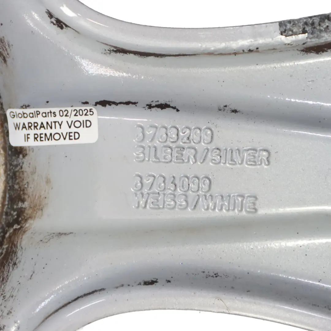 Alloy Rim 17" ET:48 7J 5-Star 91 to Mini Cooper R50 R52 R53 Silver Wheel with Part number 6763299 Mini Cooper R50 R52 R53 Silver Wheel Alloy Rim 17" ET:48 7J 5-Star 91 - SKU 6763299-6 - Part number 6763299