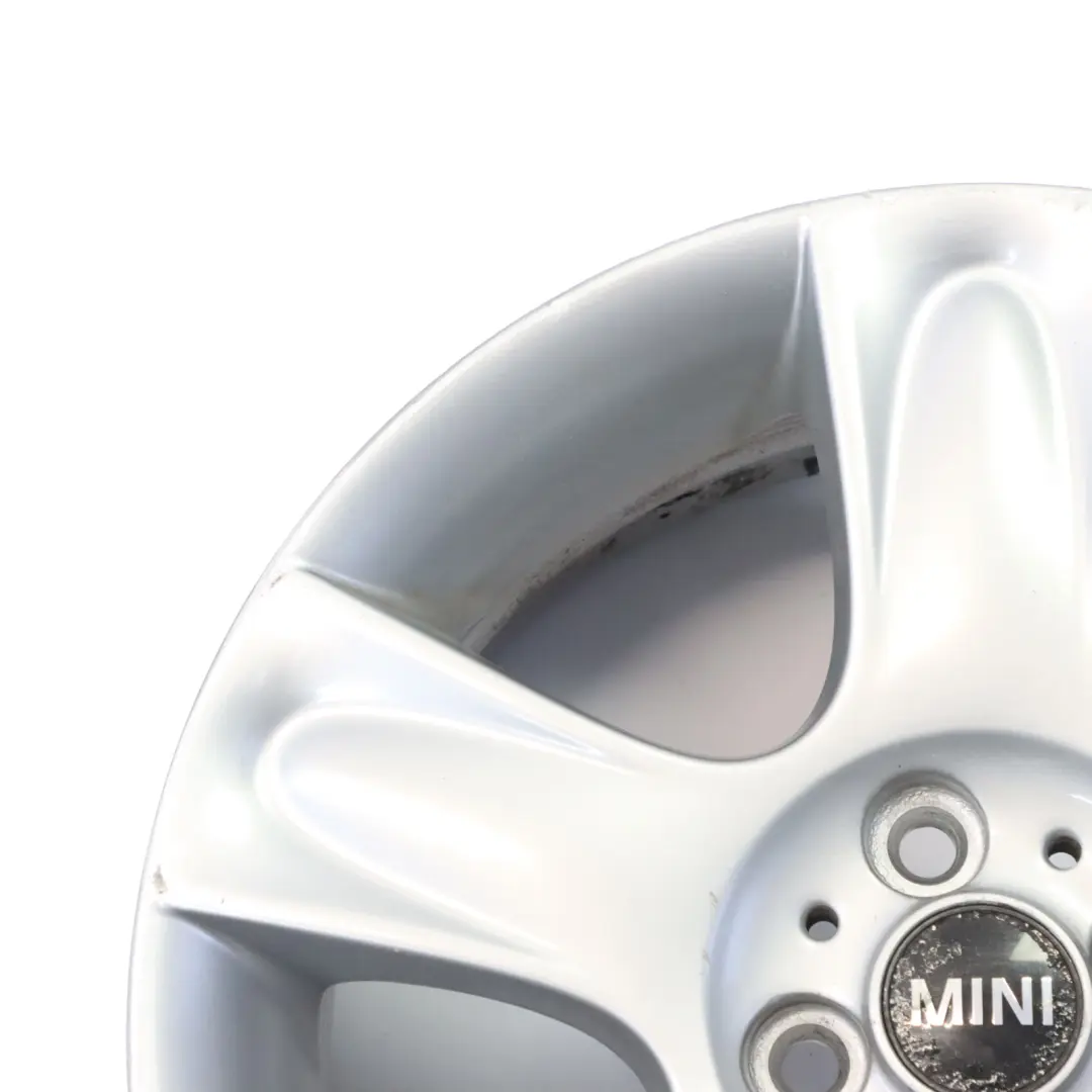 Alloy Rim 17" ET:48 7J 5-Star 91 to Mini Cooper R50 R52 R53 Silver Wheel with Part number 6763299 Mini Cooper R50 R52 R53 Silver Wheel Alloy Rim 17" ET:48 7J 5-Star 91 - SKU 6763299-6 - Part number 6763299
