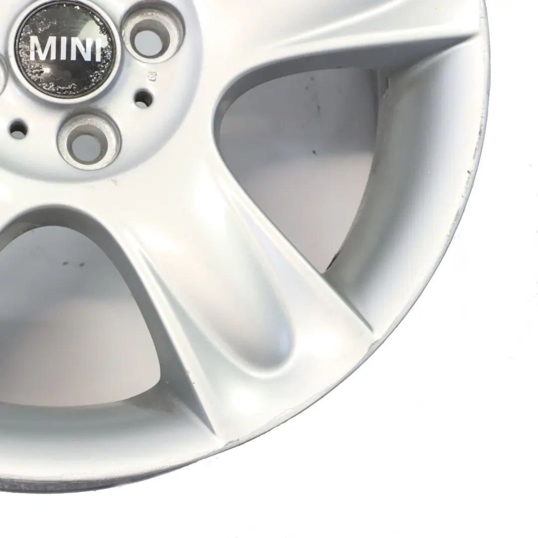 Alloy Rim 17" ET:48 7J 5-Star 91 to Mini Cooper R50 R52 R53 Silver Wheel with Part number 6763299 Mini Cooper R50 R52 R53 Silver Wheel Alloy Rim 17" ET:48 7J 5-Star 91 - SKU 6763299-6 - Part number 6763299