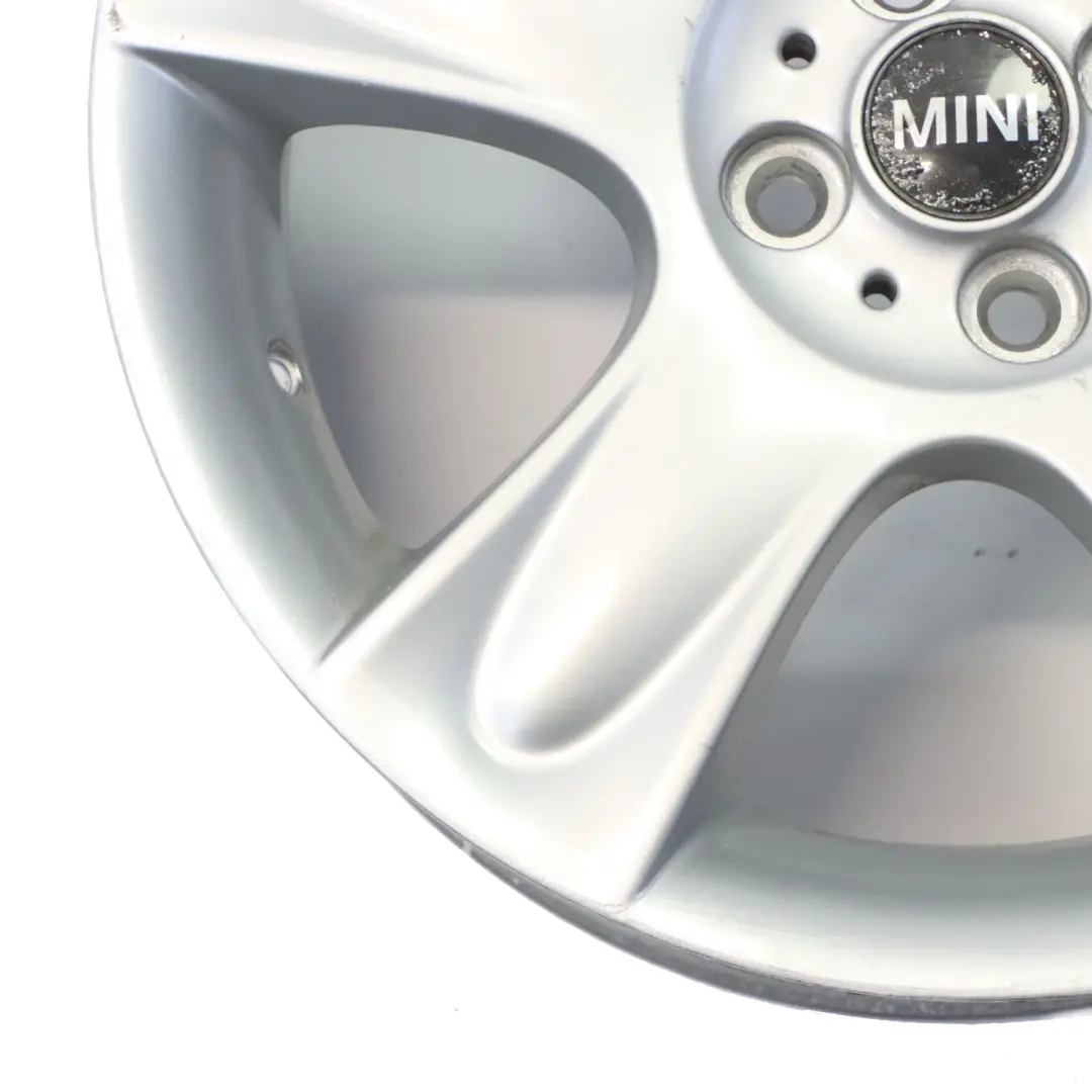 Alloy Rim 17" ET:48 7J 5-Star 91 to Mini Cooper R50 R52 R53 Silver Wheel with Part number 6763299 Mini Cooper R50 R52 R53 Silver Wheel Alloy Rim 17" ET:48 7J 5-Star 91 - SKU 6763299-6 - Part number 6763299