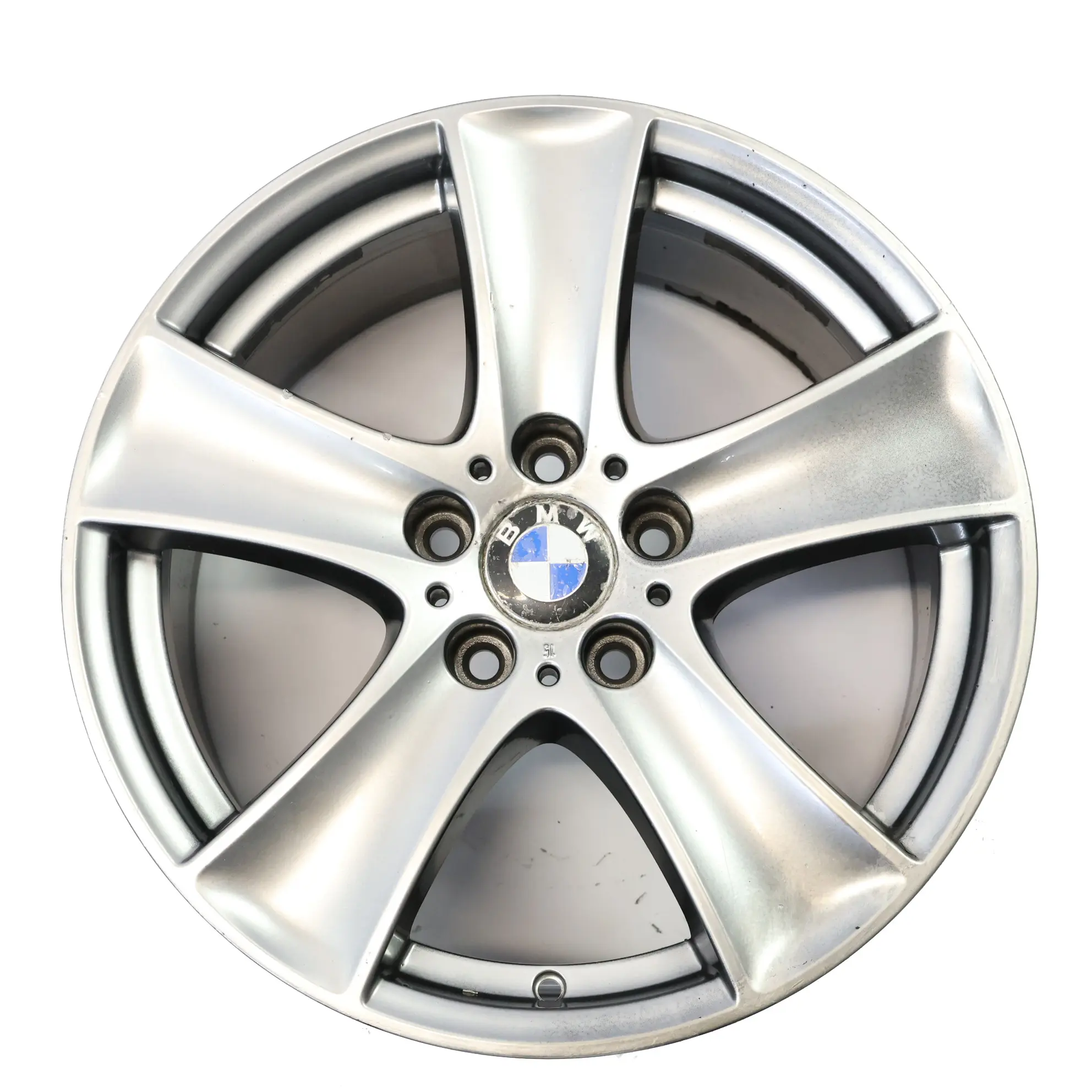 BMW X5 E70 Silberne Alufelge 18" ET:46 8.5J Sternspeiche 209 6770200