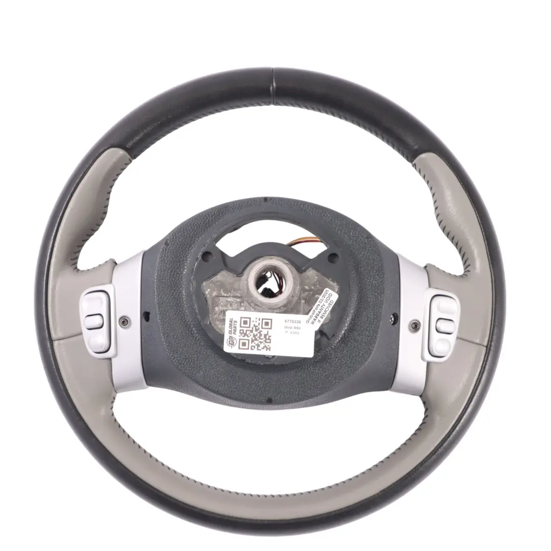 Volant Multifonction À 2 Branches En Cuir Noir Et Gris pour Mini Cooper R50 R53 à propos du numéro de pièce 6770336 Mini Cooper R50 R53 Volant Multifonction À 2 Branches En Cuir Noir Et Gris - SKU 6770336 - Numéro de pièce 6770336
