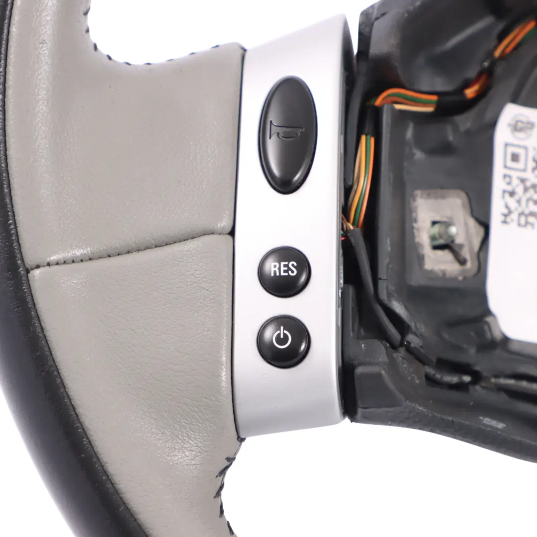 Spoke Black Grey Leather Steering Wheel Multifunction to Mini Cooper R50 R53 2 with Part number 6770336 Mini Cooper R50 R53 2 Spoke Black Grey Leather Steering Wheel Multifunction - SKU 6770336 - Part number 6770336