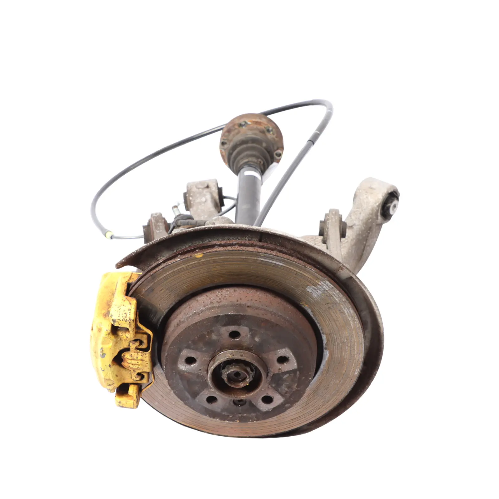 BMW E60 530d M57N Rear Right O/S Suspension Hub Leg Brake Caliper Disc