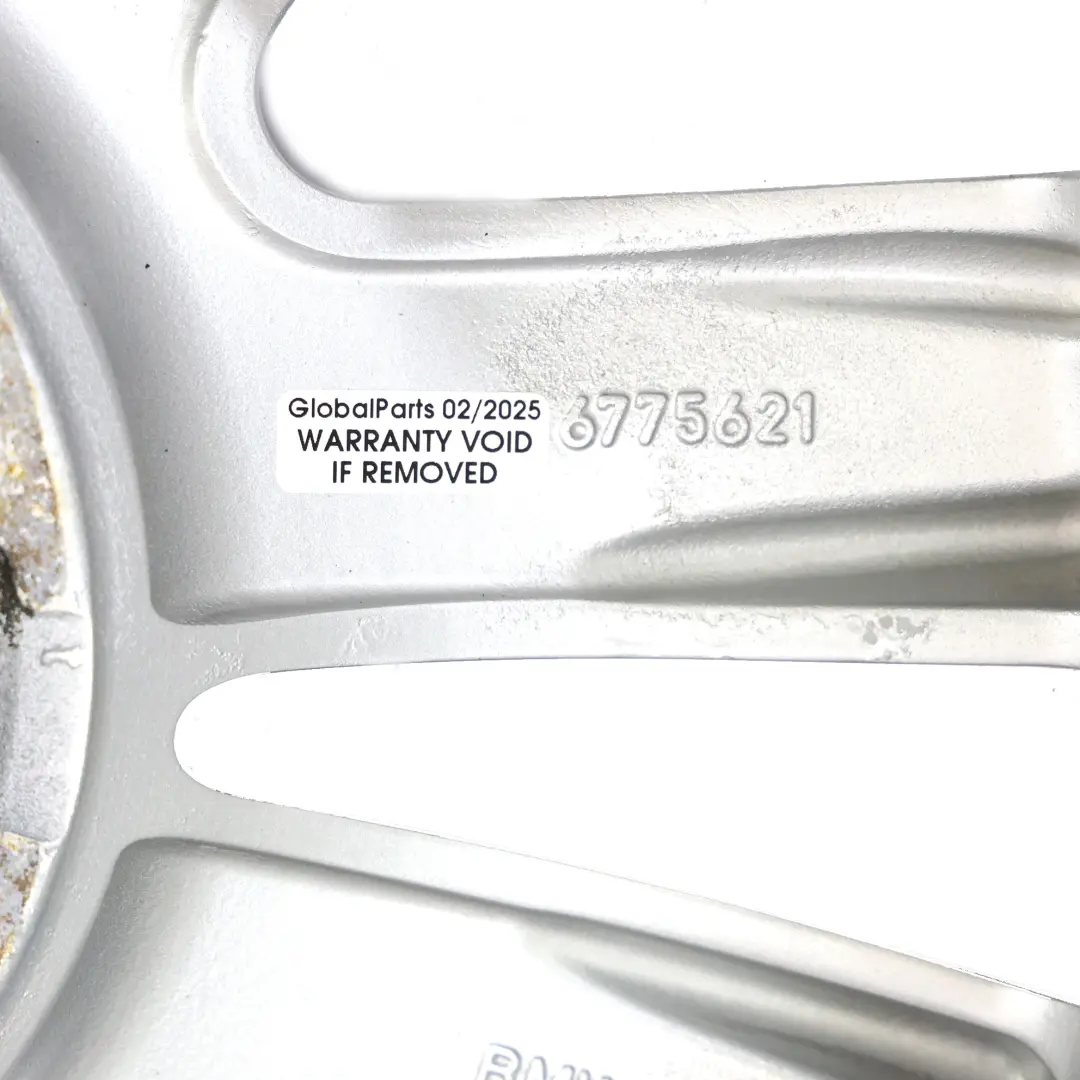 BMW E81 E82 E87 Silver Wheel Alloy Rim 17" V-Spoke 141 ET:47 7J 6762888 - SKU 6775621-2 - Part number 6775621