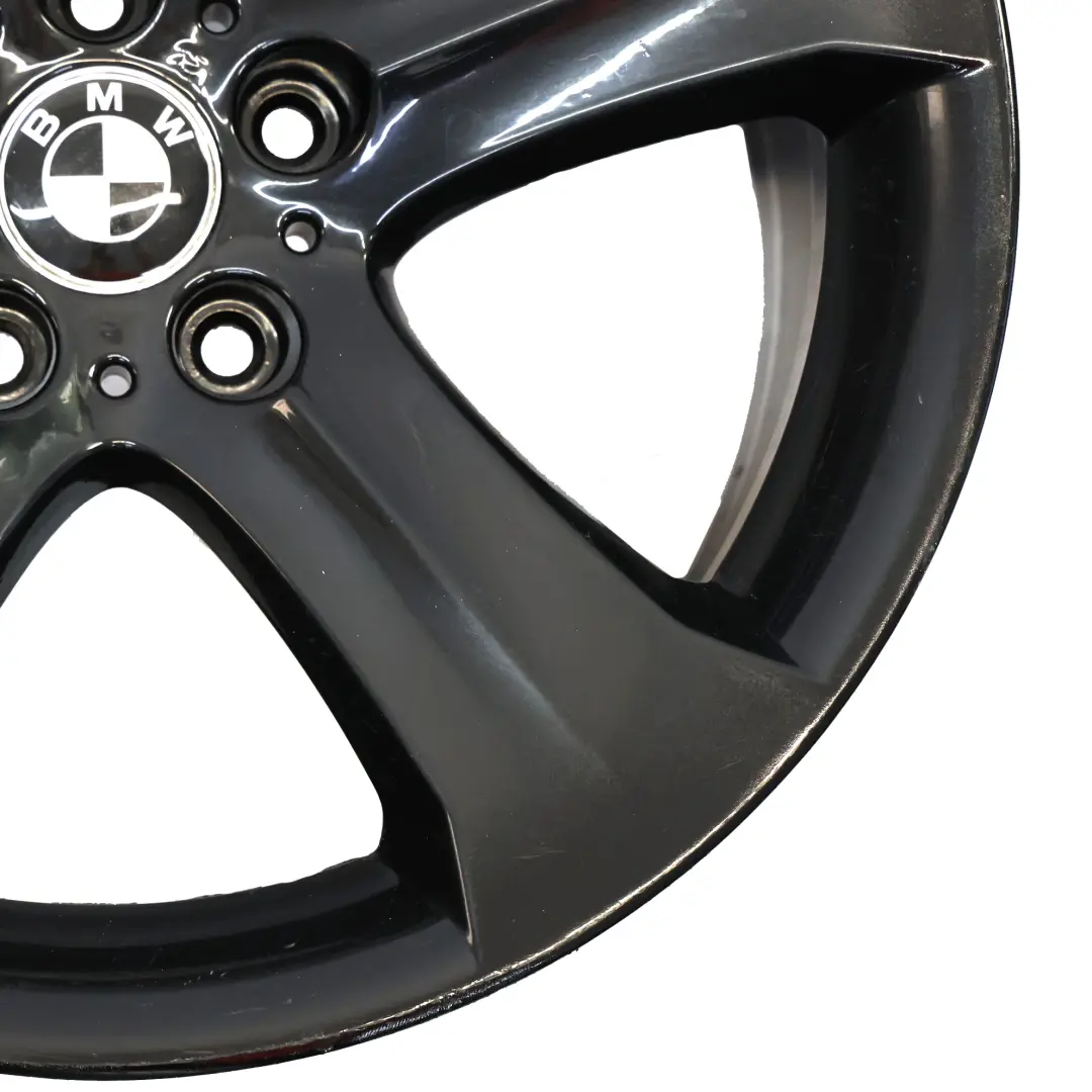 BMW X6 E71 Cerchio Lega Posteriore Nero 19" Raggi Stellari 258 ET:21 10J - SKU 6778587-1 - Numero di parte 6778587