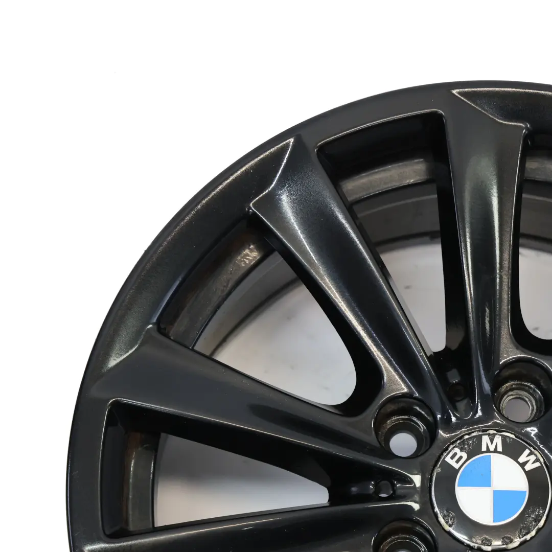Schwarz Alufelge 17" V Speiche 236 8J ET:30 für BMW F10 F11 F12 mit Teilenummer 6780720 BMW F10 F11 F12 Schwarz Alufelge 17" V Speiche 236 8J ET:30 - SKU 6780720-6 - Teilenummer 6780720