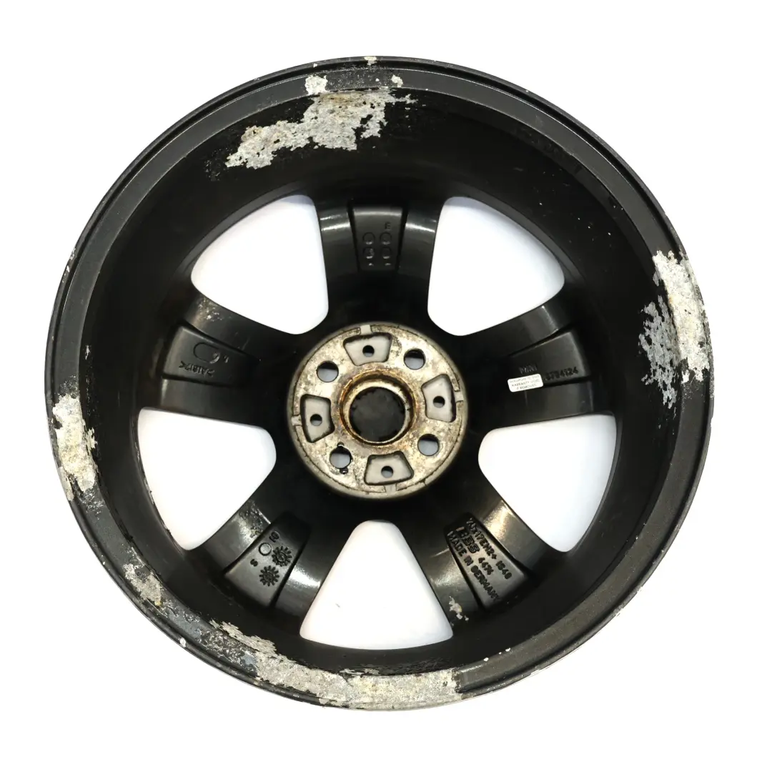 Mini Cooper One R55 R56 R57 Wheel Alloy Rim 17" 7J ET:48 Black Star Bullet 111 - SKU 6784124-5 - Part number 6784124