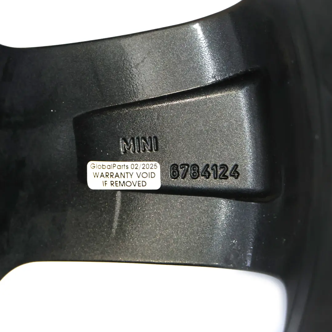 Mini Cooper One R55 R56 R57 Wheel Alloy Rim 17" 7J ET:48 Black Star Bullet 111 - SKU 6784124-5 - Part number 6784124
