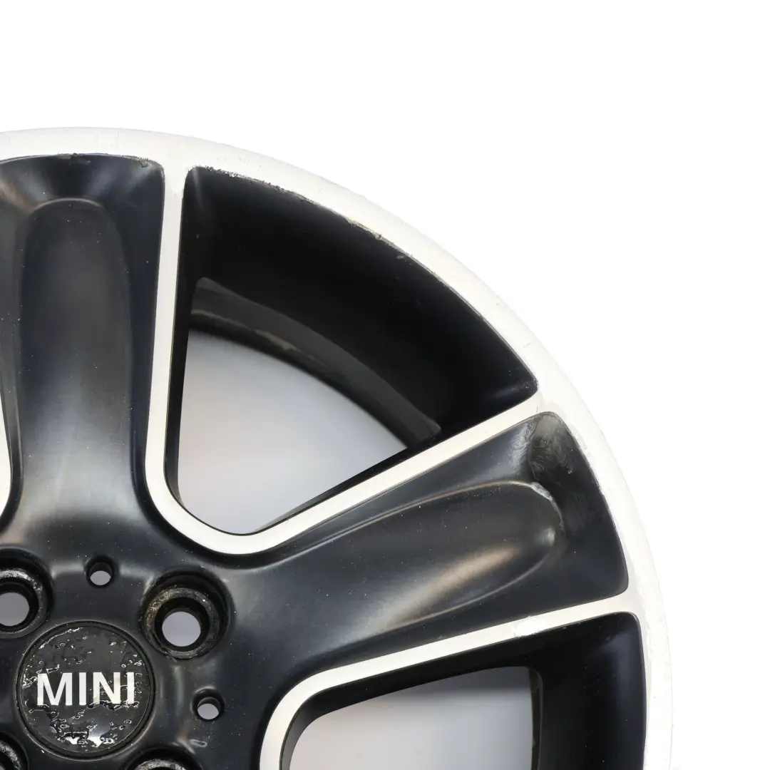 Mini Cooper One R55 R56 R57 Wheel Alloy Rim 17" 7J ET:48 Black Star Bullet 111 - SKU 6784124-5 - Part number 6784124