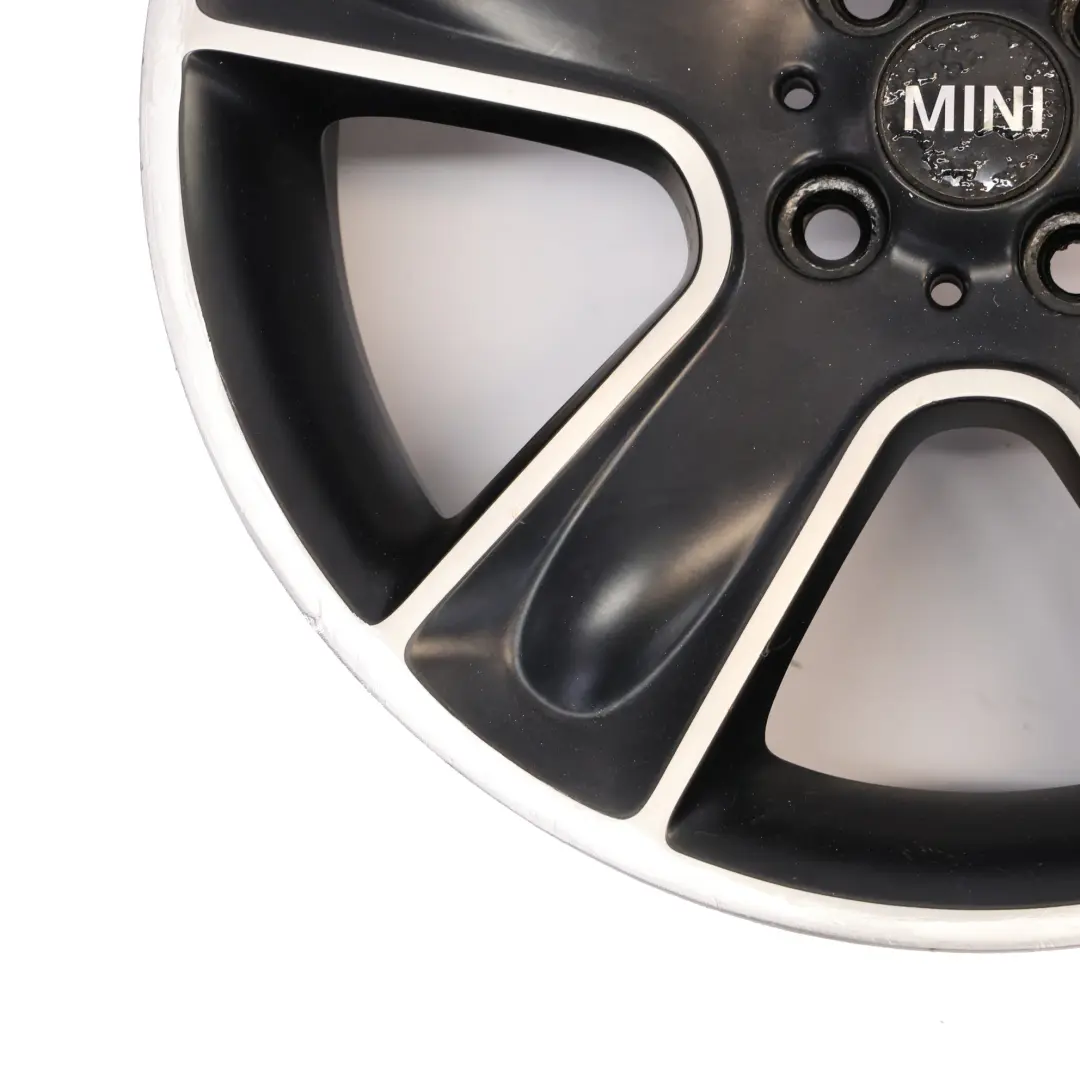 Mini Cooper One R55 R56 R57 Wheel Alloy Rim 17" 7J ET:48 Black Star Bullet 111 - SKU 6784124-5 - Part number 6784124