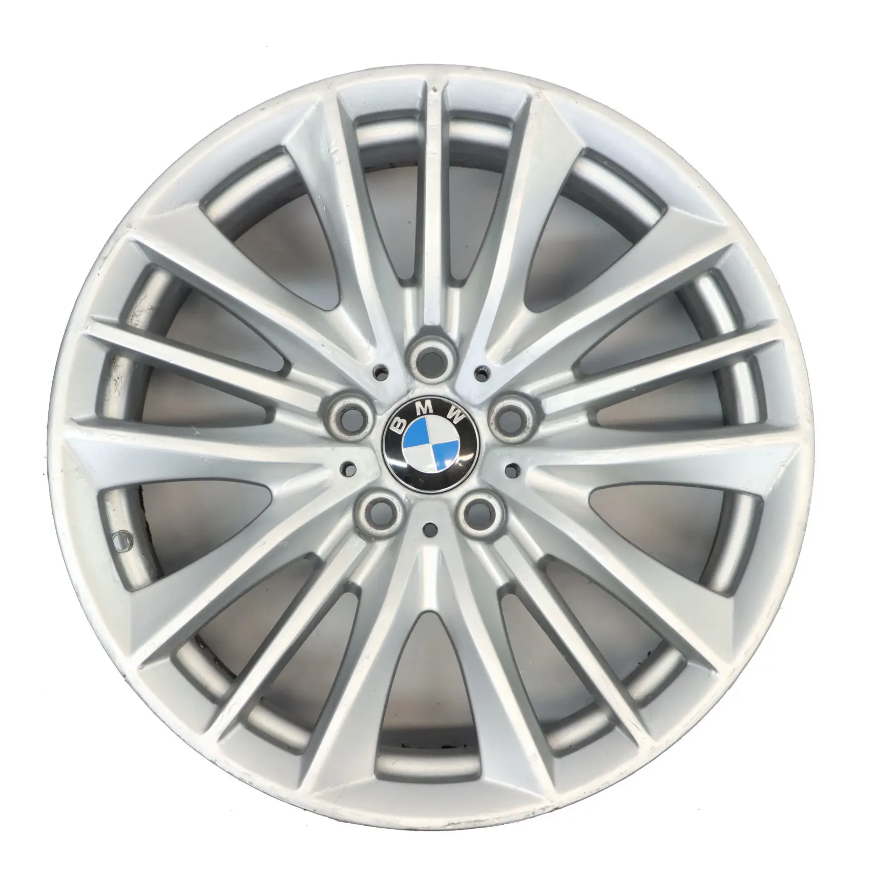 BMW F06 F10 F11 8.5J ET:33 Cerchio In Lega Argento 19" W-Spoke 332 6791383