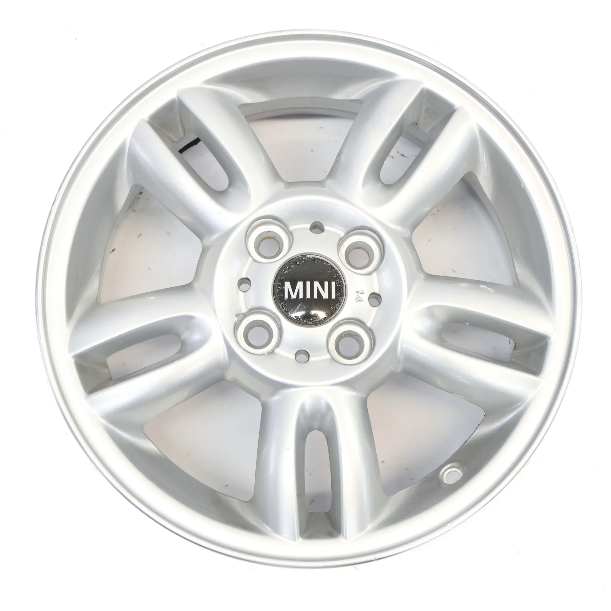 Mini Cooper R55 R56 Argento Cerchio lega 15" ET:45 5,5J 5-Star due razze 118