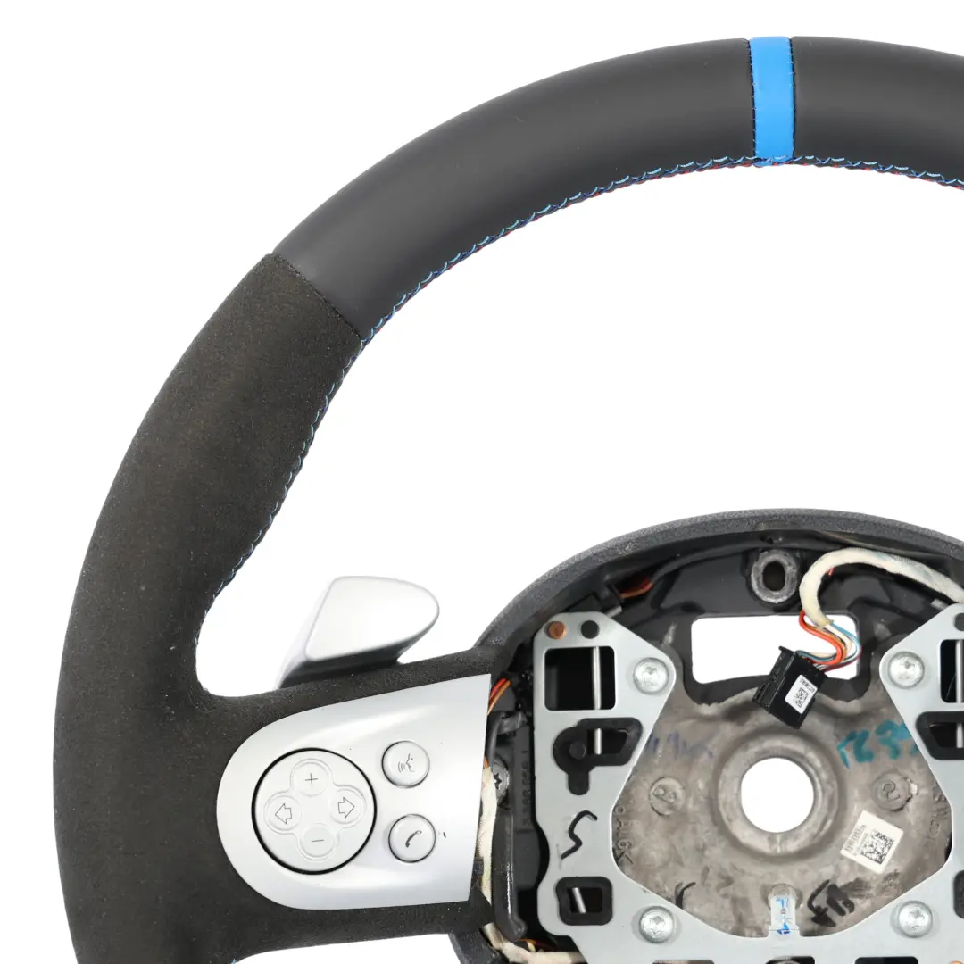NOUVEAU Volant Sport en Cuir Noir Alcantara Déplacement palettes pour Mini Cooper R56 à propos du numéro de pièce 6794625 Mini Cooper R56 NOUVEAU Volant Sport en Cuir Noir Alcantara Déplacement palettes - SKU 6794625-8 - Numéro de pièce 6794625
